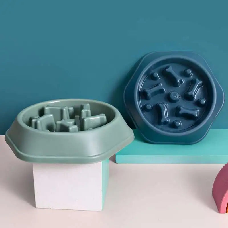 Pet Slow Feeder Bowl â Anti-Gulping Dog Bowl for Healthy Eating, Prevents Choking and Digestive Issues