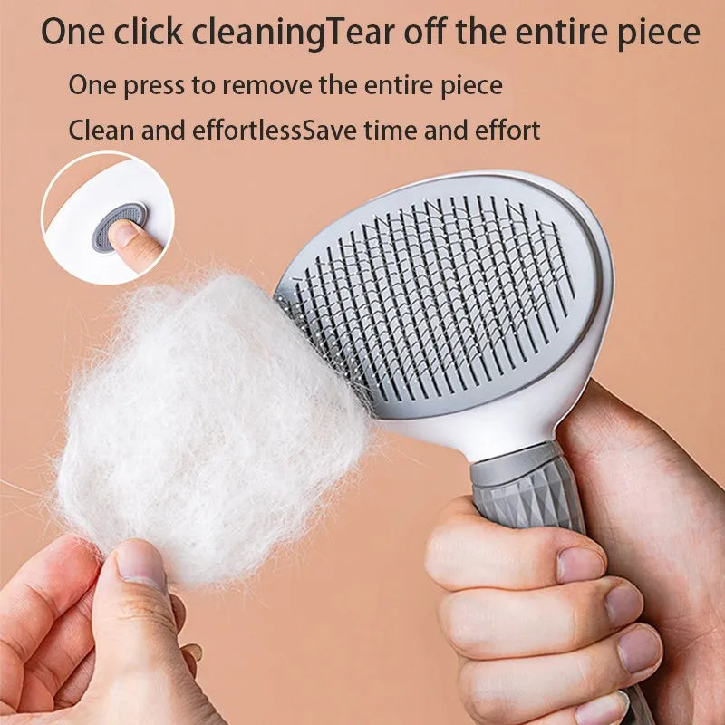 Pet Grooming Brush for Dogs & Cats – Hair Remover Comb for Shedding, Deshedding Tool for Puppies, Kittens & All Breeds