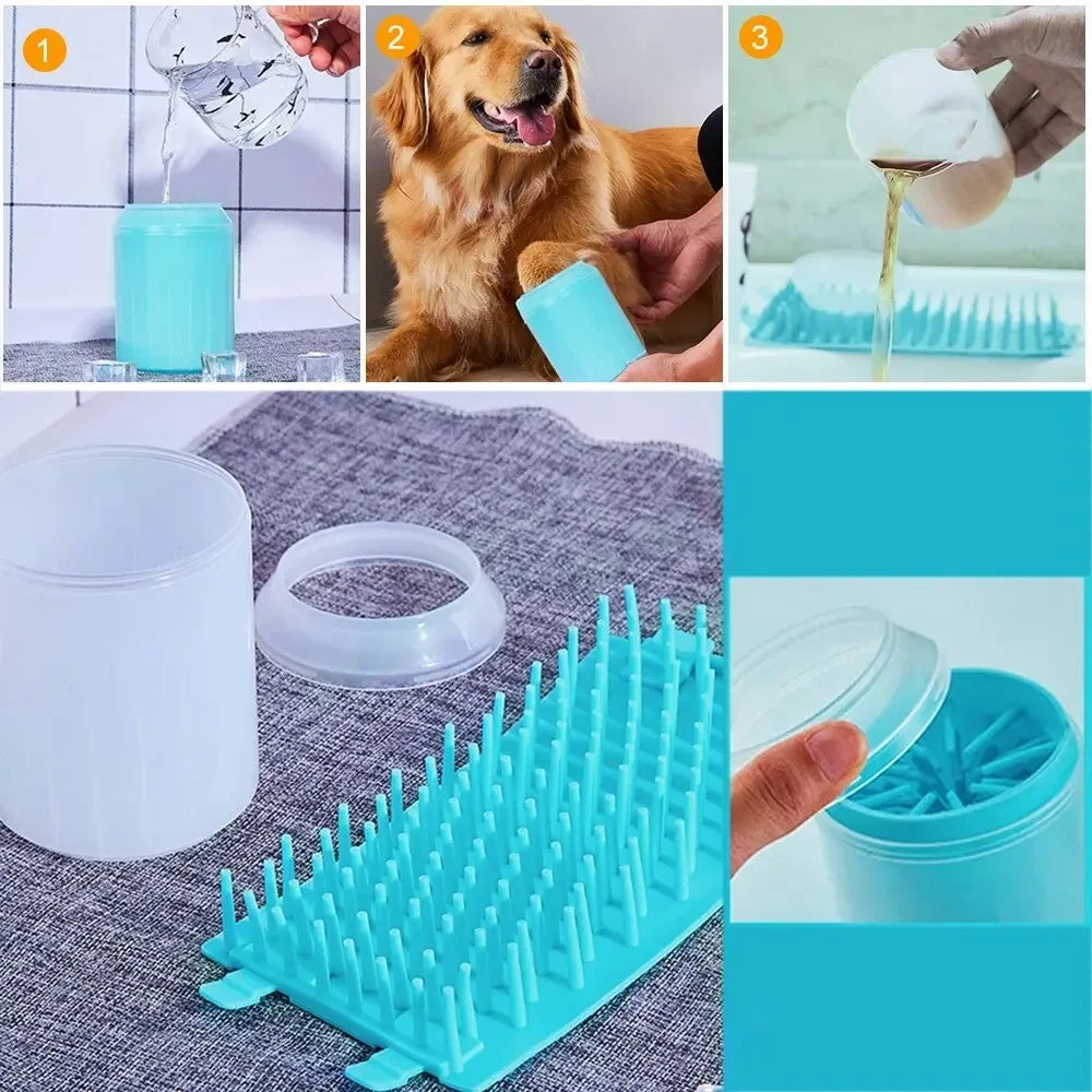 Pet Paw Cleaner Cup – Dog Foot Washing Tool for Muddy Paws, Portable Silicone Paw Washer for Small & Large Dogs