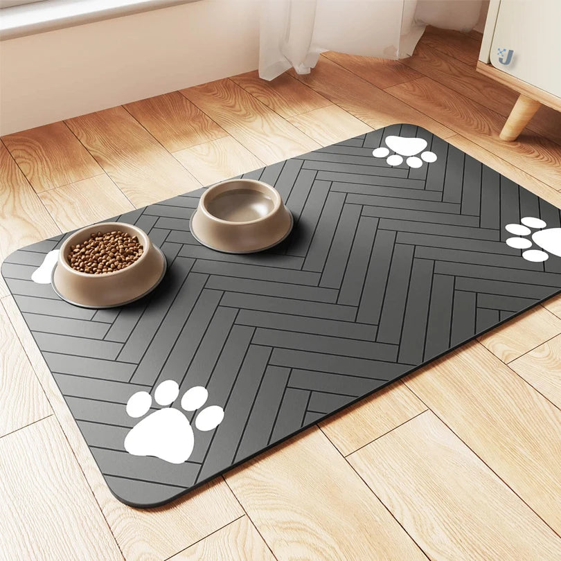 Waterproof Pet Feeding Mat – Quick-Dry Bowl Placemat for Dogs