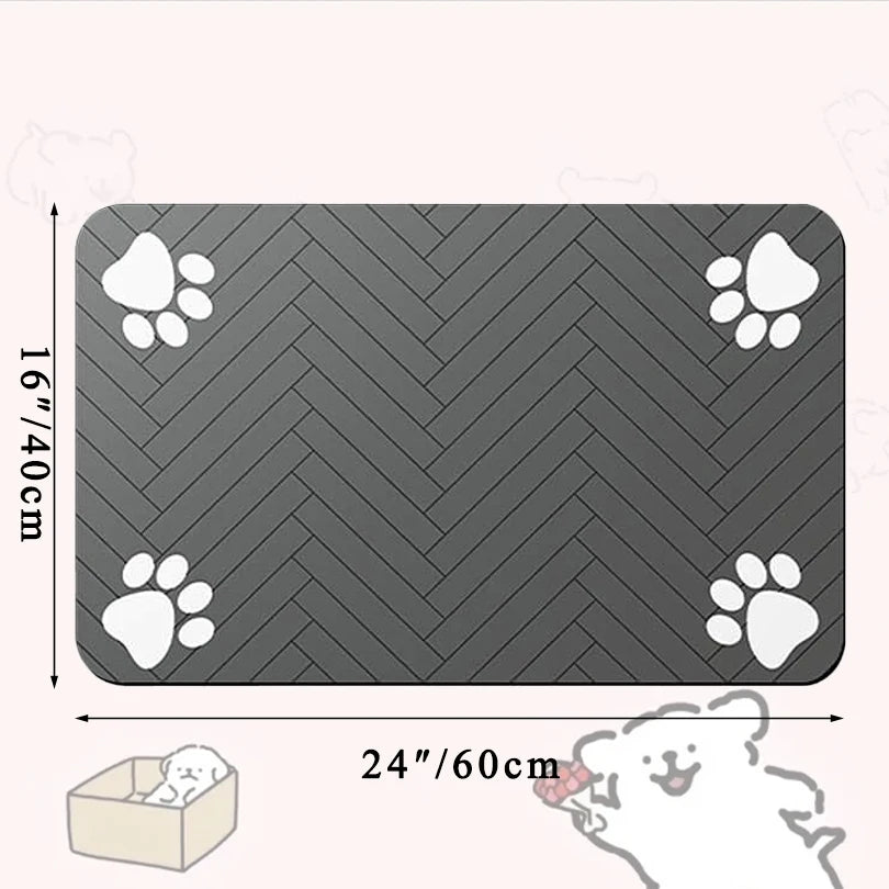 Waterproof Pet Feeding Mat – Quick-Dry Bowl Placemat for Dogs
