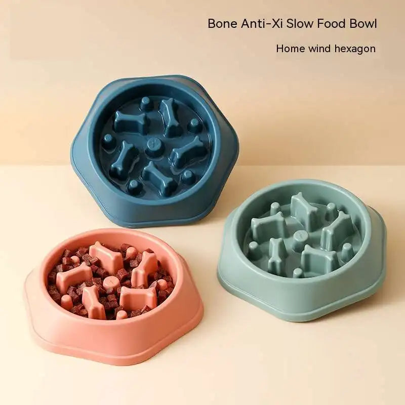 Pet Slow Feeder Bowl – Anti-Gulping Dog Bowl for Healthy Eating, Prevents Choking and Digestive Issues
