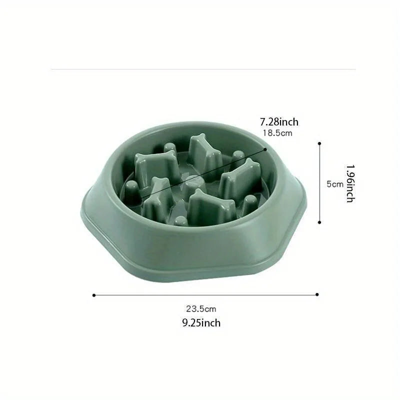 Pet Slow Feeder Bowl – Anti-Gulping Dog Bowl for Healthy Eating, Prevents Choking and Digestive Issues