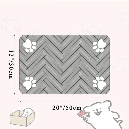 Waterproof Pet Feeding Mat – Quick-Dry Bowl Placemat for Dogs