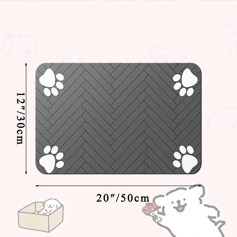 Waterproof Pet Feeding Mat – Quick-Dry Bowl Placemat for Dogs