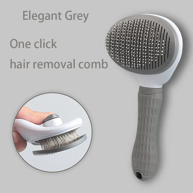 Pet Grooming Brush for Dogs & Cats – Hair Remover Comb for Shedding, Deshedding Tool for Puppies, Kittens & All Breeds