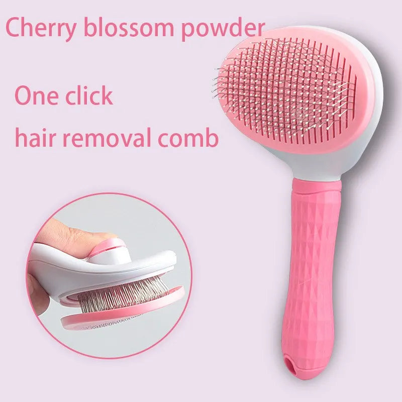 Pet Grooming Brush for Dogs & Cats – Hair Remover Comb for Shedding, Deshedding Tool for Puppies, Kittens & All Breeds
