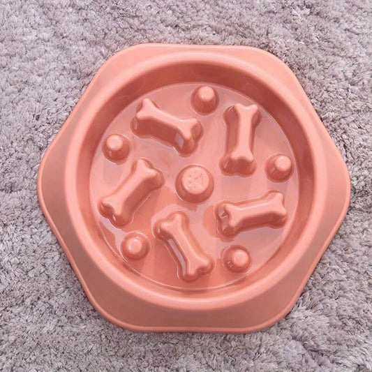 Pet Slow Feeder Bowl – Anti-Gulping Dog Bowl for Healthy Eating, Prevents Choking and Digestive Issues